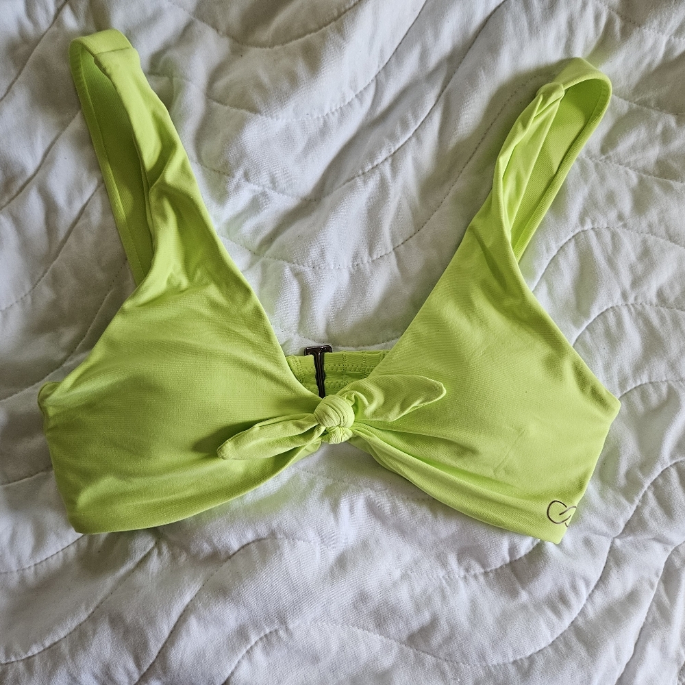 Calia lime green swim top in xs
